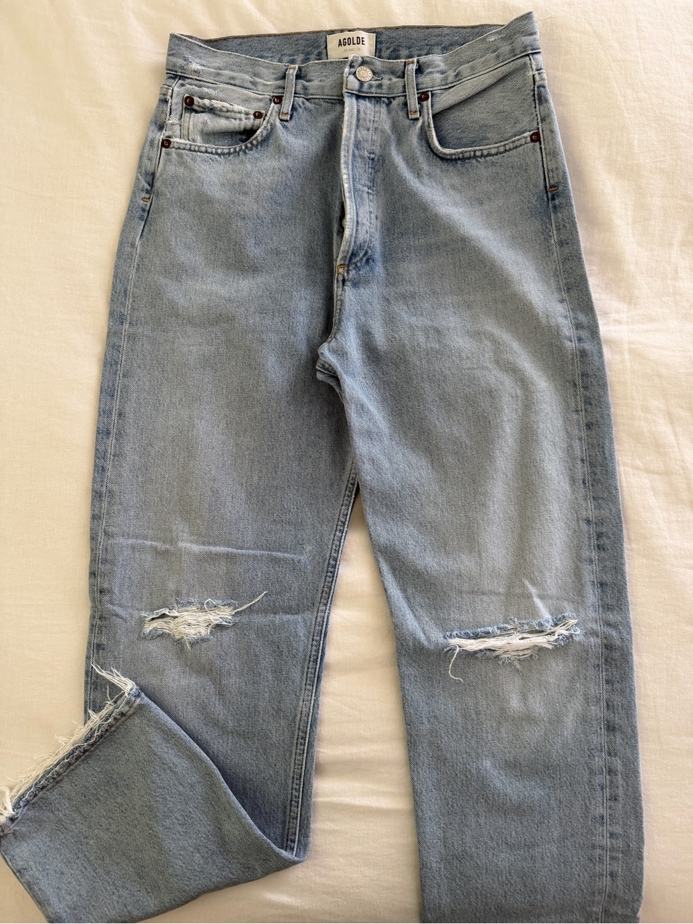 Agolde 90s Pinch Waist High Rise Jeans - Flashback - Size 28